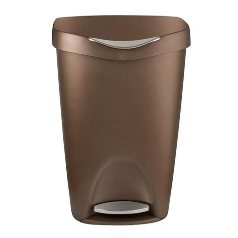 umbra 13 gallon trash can|bronze 13 gallon trash can.